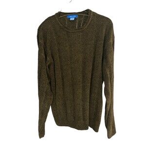 Savile Row men's XL green knit sweater 100% acrylic